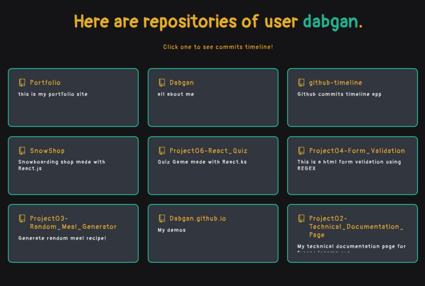 Github Timeline